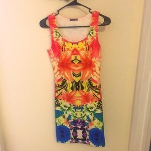 Like new vibrant floral dress
